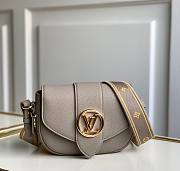 Louis Vuitton Small Pont 9 Soft Gray M58967 Bag - 1