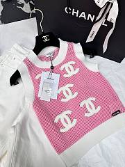 Chanel knitted pink tank - 1