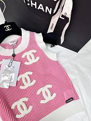 Chanel knitted pink tank - 2