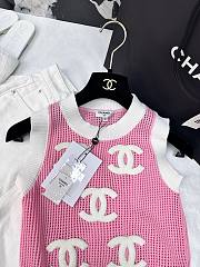 Chanel knitted pink tank - 6