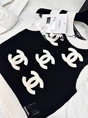 Chanel knitted black tank - 2