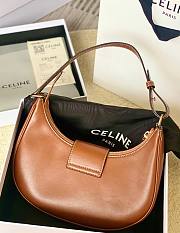 Celine Ava Triomphe brown calfskin bag - 6