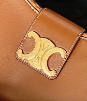 Celine Ava Triomphe brown calfskin bag - 5