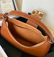 Celine Ava Triomphe brown calfskin bag - 3