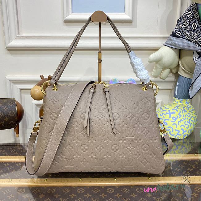 Louis Vuitton Ponthieu Beige Empreinte Monogram PM Tote Bag - 1