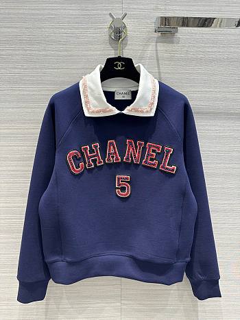 Chanel blue hoodie 