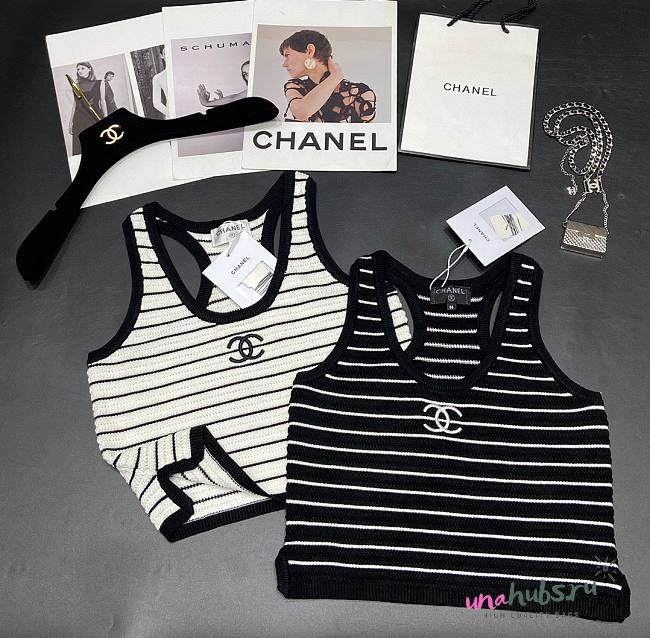 Chanel croptop ( white/ black) 02 - 1