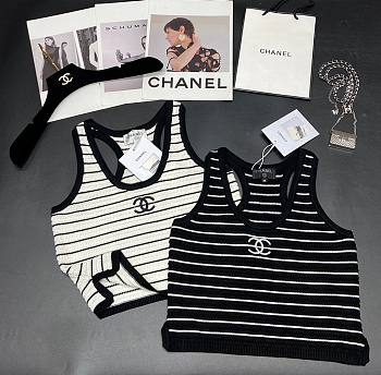 Chanel croptop ( white/ black) 02