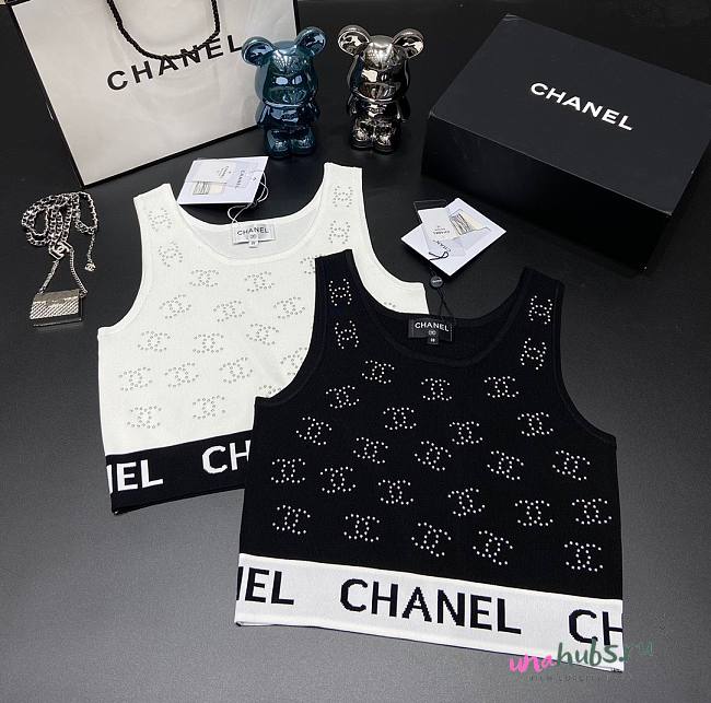 Chanel croptop ( white/ black) 03 - 1