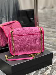 YSL Niki medium pink tweed should bag  - 4