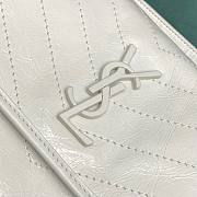 YSL Niki medium white leather should bag - 6