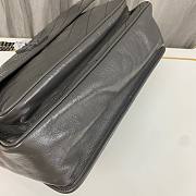 YSL Niki Large Gray Wrinkle Leather Bag - 2