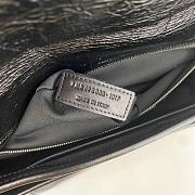 YSL Niki Large Black Wrinkle Leather Bag  - 3