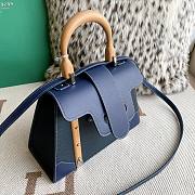 Goyard Saïgon PM Blue Leather Bag - 3