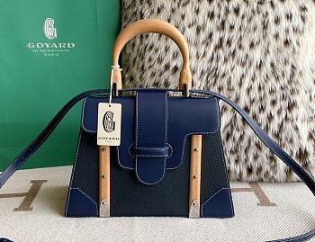 Goyard Saïgon PM Blue Leather Bag