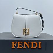 Fendi C'mon White Leather Bag - 1