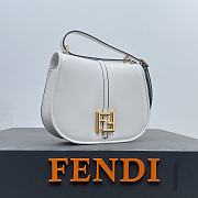 Fendi C'mon White Leather Bag - 4