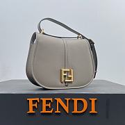 Fendi C'mon Gray Leather Bag - 4