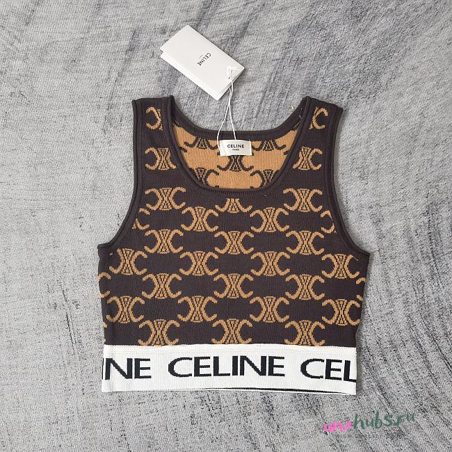 Celine brown croptop  - 1