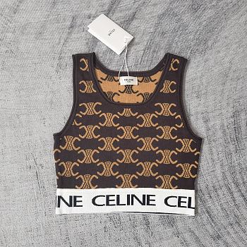 Celine brown croptop 