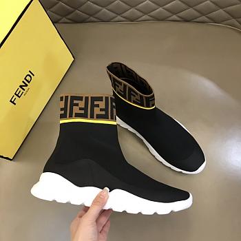 Fendi black sock sneakers 