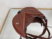 Versace Repeat Brown Leather Shoulder Bag - 4