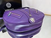 Versace Repeat Purple Leather Shoulder Bag - 6