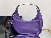 Versace Repeat Purple Leather Shoulder Bag - 5