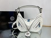 Versace Repeat White Leather Shoulder Bag - 1