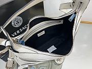 Versace Repeat White Leather Shoulder Bag - 4