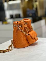 Chanel AS3947 small orange calfskin backpack - 2