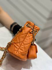 Chanel AS3947 small orange calfskin backpack - 3