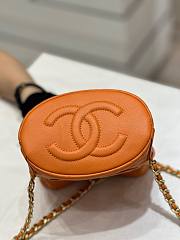 Chanel AS3947 small orange calfskin backpack - 5