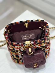 Chanel AS3947 small tweed backpack  - 4