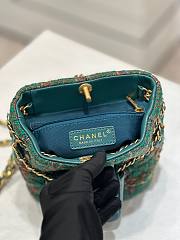 Chanel AS3947 small blue tweed backpack - 5