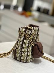 Chanel AS3947 small brown tweed backpack  - 2