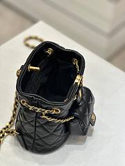 Chanel AS3947 black calfskin backpack - 6