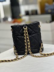 Chanel AS3947 black calfskin backpack - 5