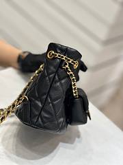 Chanel AS3947 black calfskin backpack - 4