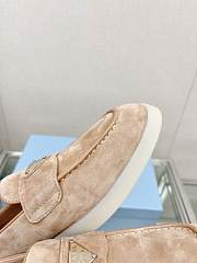 Prada beige suede leather loafers - 3