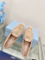 Prada beige suede leather loafers - 5