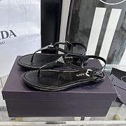 Prada thong black slingback sandals  - 1