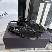 Prada thong black slingback sandals  - 4