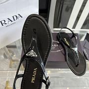 Prada thong black slingback sandals  - 3