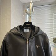 Prada Logo-plaque Zip-fastening Jacket In Black - 3