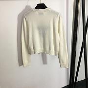 PRADA Cashmere Wool Crewneck Sweater In White - 6