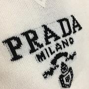 PRADA Cashmere Wool Crewneck Sweater In White - 2