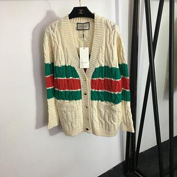 Gucci Cotton Cardigan with web 