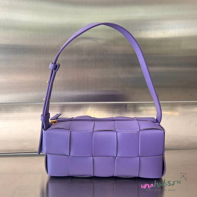 Bottega Veneta Small Purple Brick Cassette Bag - 1