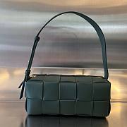 Bottega Veneta Small Dark Green Brick Cassette Bag - 1